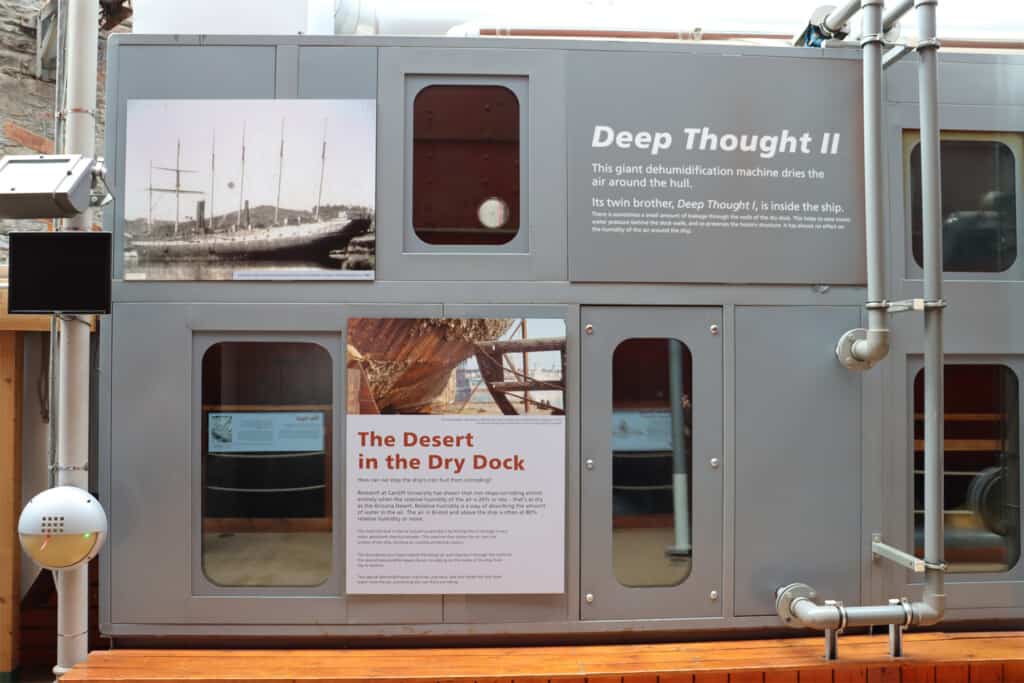 Dehumidifier in the dry dock