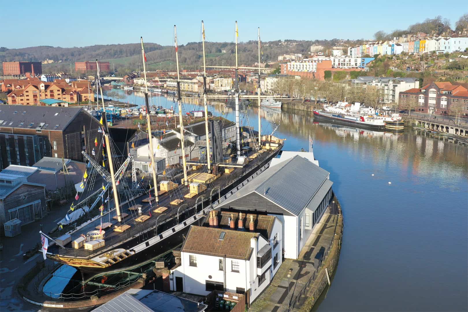 The SS Great Britain beside Bristol's Floating Harbour