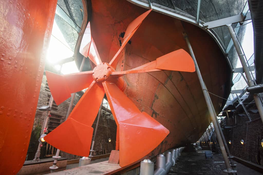 The propeller of the SS Great Britain